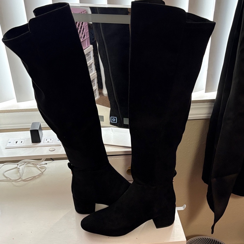 Michael Kors Elegant Black Over the Knee Boots